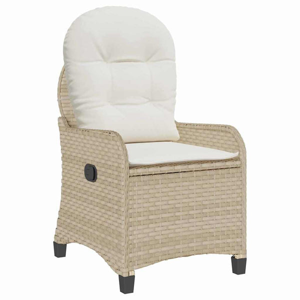 Poltrona reclinável Bege 56 x 66 x 95cm vime PE