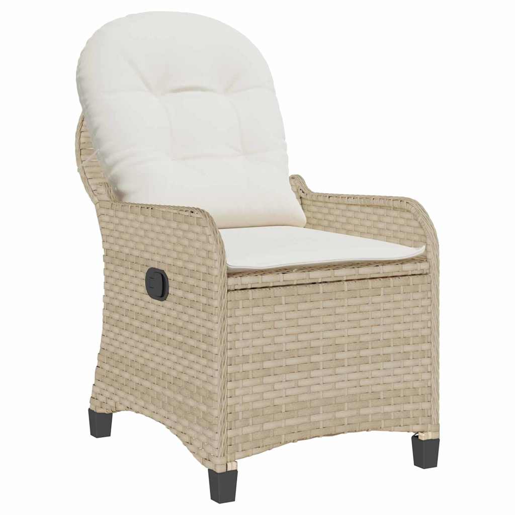 Poltrona reclinável Bege 56 x 66 x 95cm vime PE