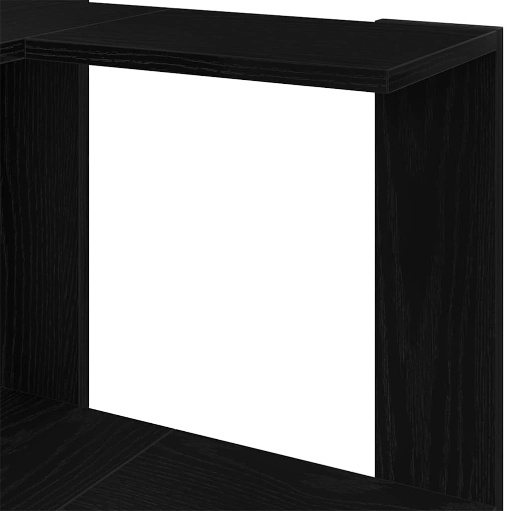 Estante de Canto Carvalho preto 50 x 50 x 179 cm