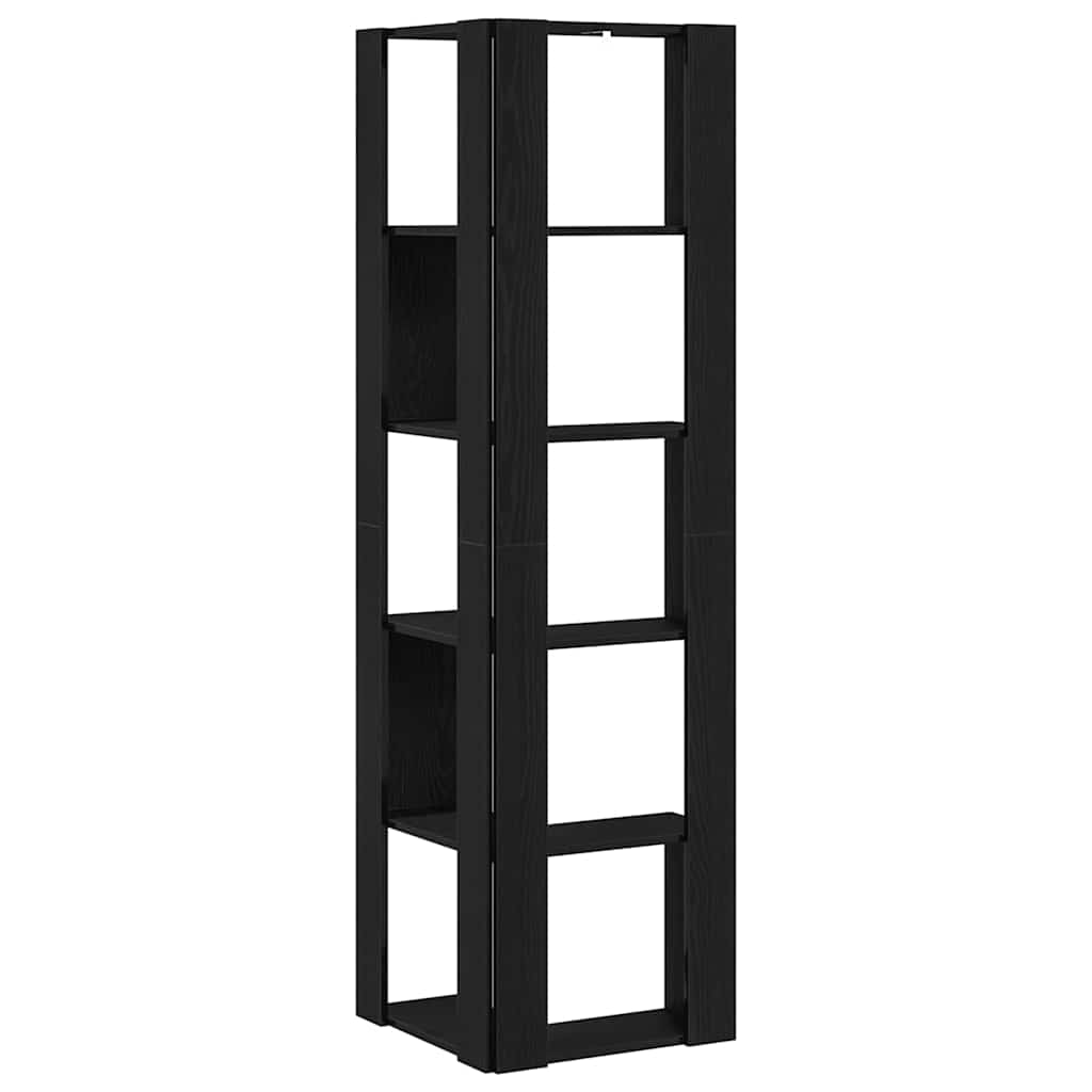 Estante de Canto Carvalho preto 50 x 50 x 179 cm