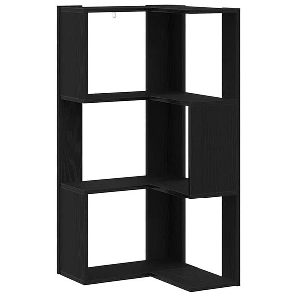 Estante de Canto Carvalho preto 50 x 50 x 102 cm
