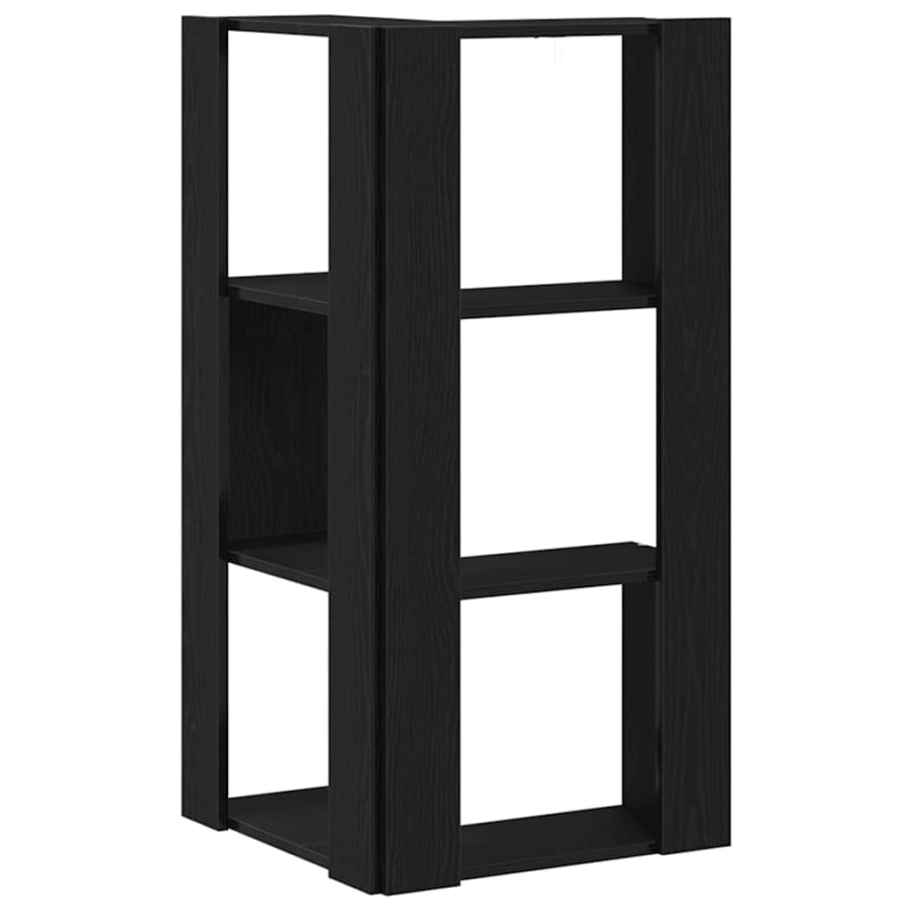 Estante de Canto Carvalho preto 50 x 50 x 102 cm