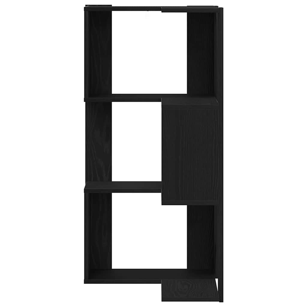 Estante de Canto Carvalho preto 50 x 50 x 102 cm