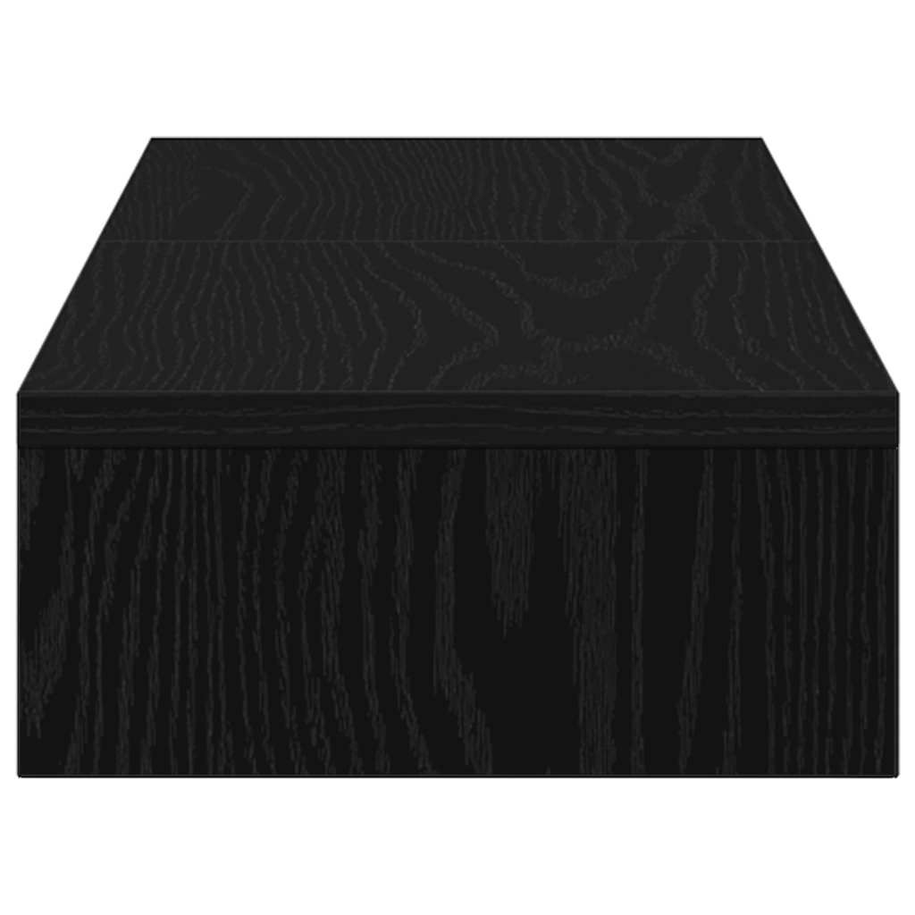 Suporte p/ monitor ajustável 80x24x10,5 cm carvalho preto