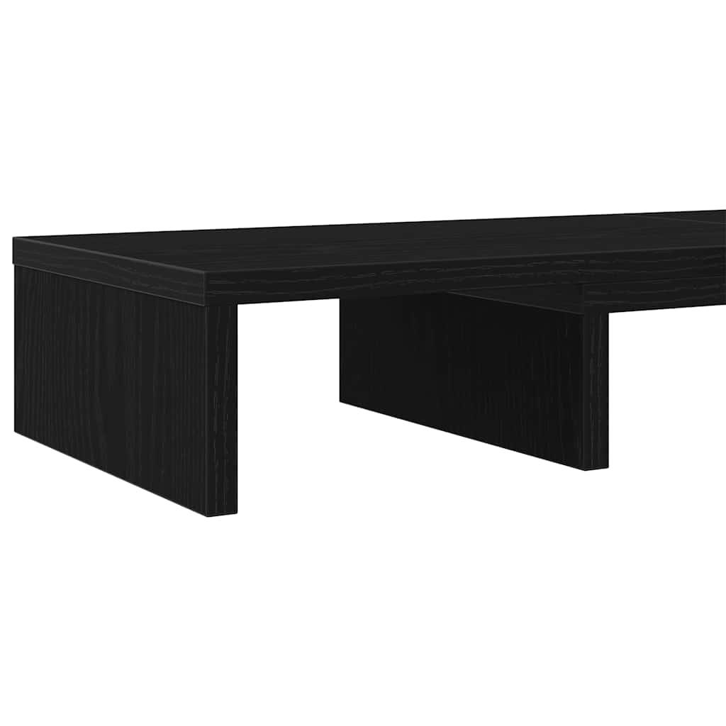 Suporte p/ monitor ajustável 80x24x10,5 cm carvalho preto