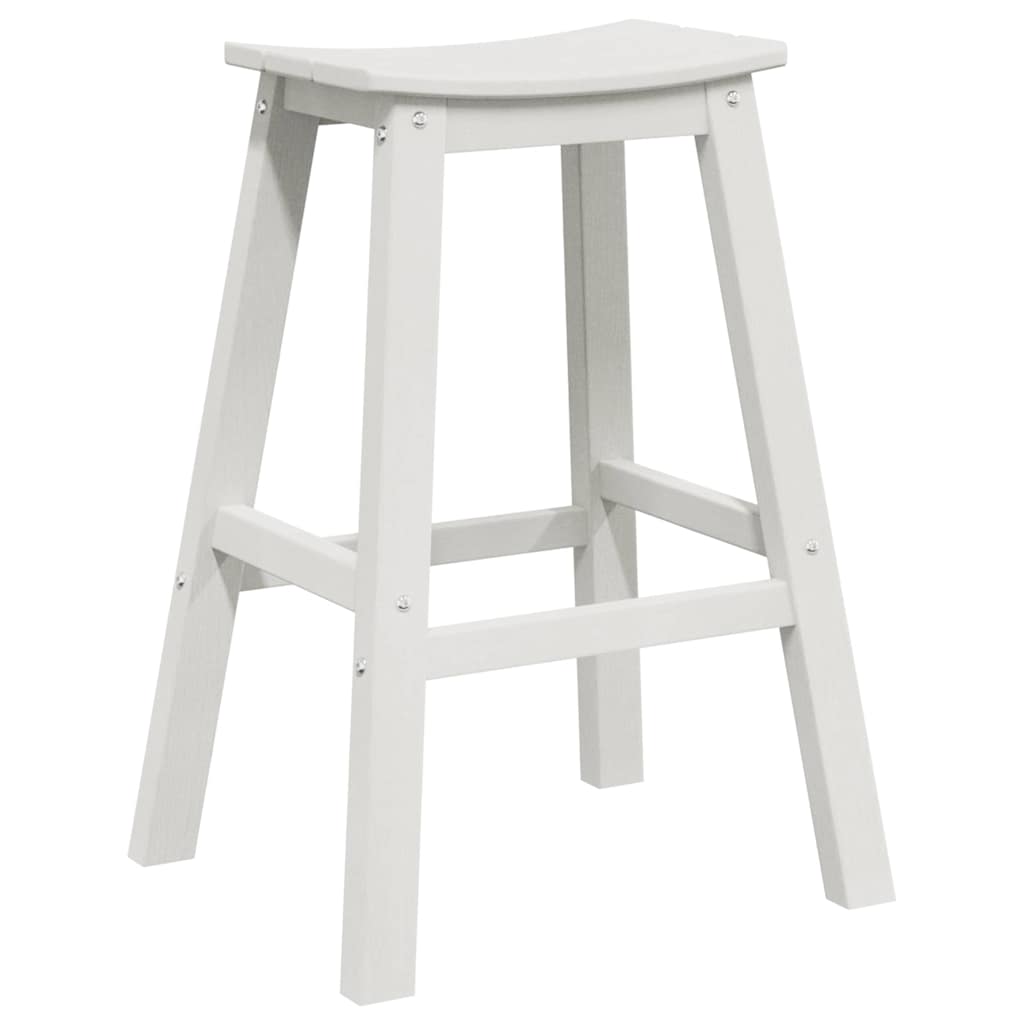 Banco de bar 2 pcs Branco 52 x 43 x 73.5cm Plástico