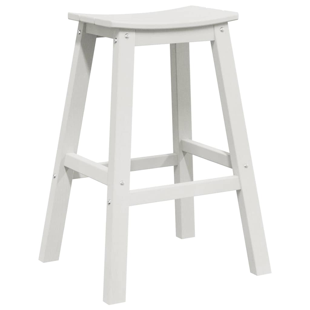 Banco de bar 2 pcs Branco 52 x 43 x 73.5cm Plástico