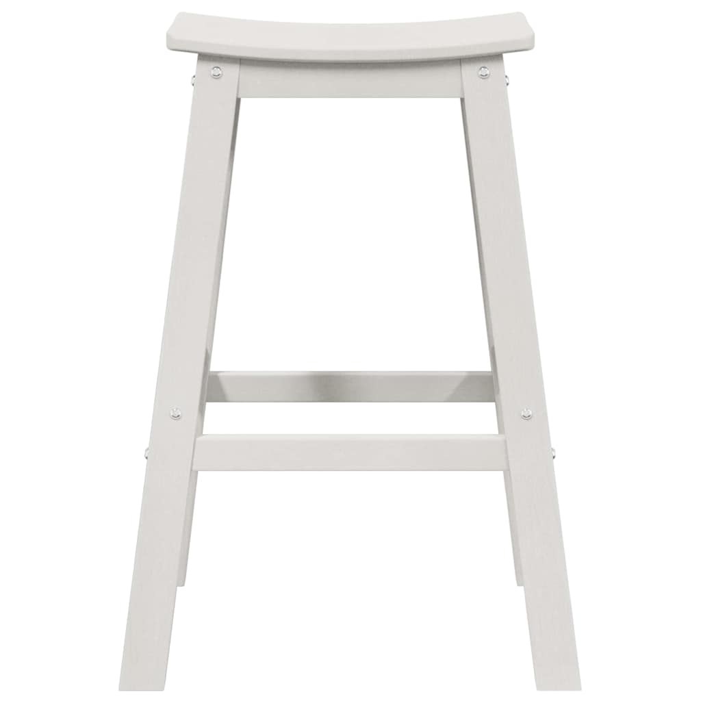 Banco de bar 2 pcs Branco 52 x 43 x 73.5cm Plástico