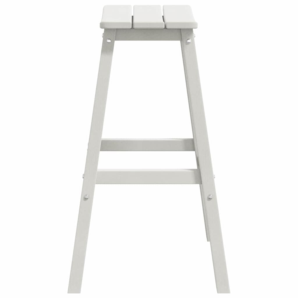 Banco de bar 2 pcs Branco 52 x 43 x 73.5cm Plástico