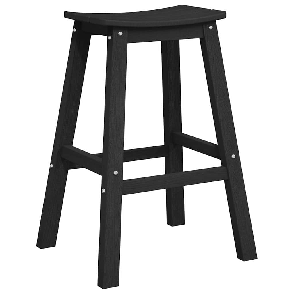 Banco de bar 2 pcs Preto 52 x 43 x 73.5cm Plástico
