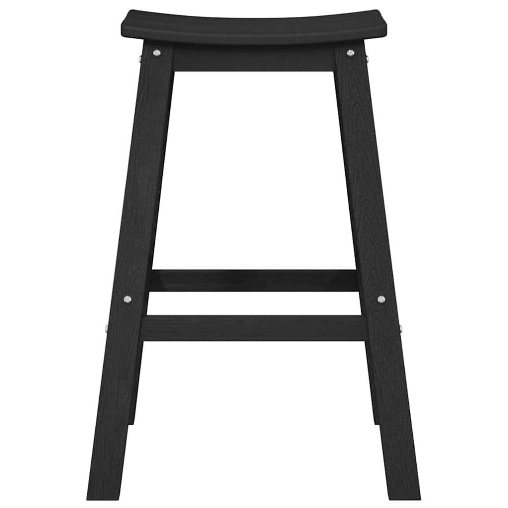 Banco de bar 2 pcs Preto 52 x 43 x 73.5cm Plástico