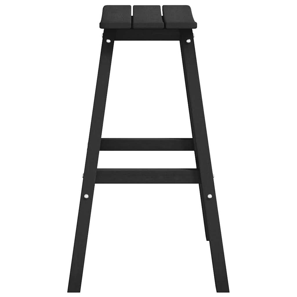 Banco de bar 2 pcs Preto 52 x 43 x 73.5cm Plástico