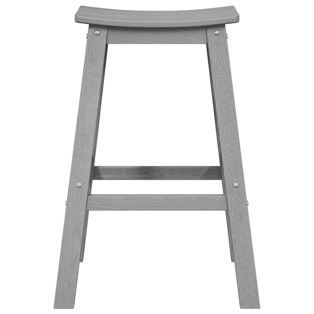 Banco de bar 2 pcs Cinzento-claro 52 x 43 x 73.5cm Plástico