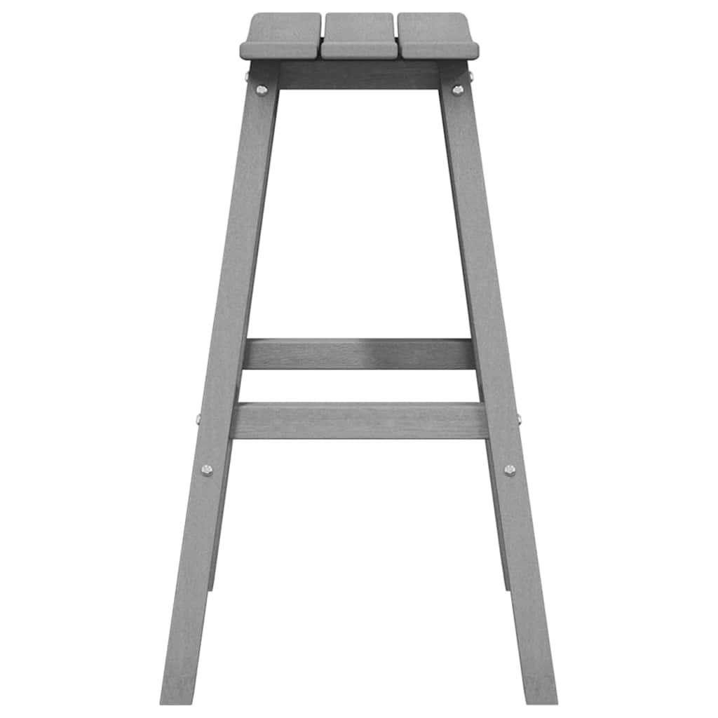 Banco de bar 2 pcs Cinzento-claro 52 x 43 x 73.5cm Plástico