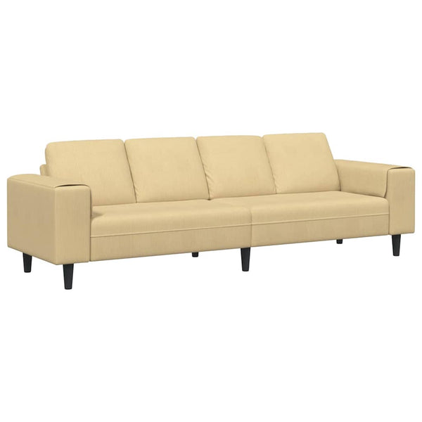 Sofá de Tecido Cinza Verde 208 cm Tecido de veludo côtelé