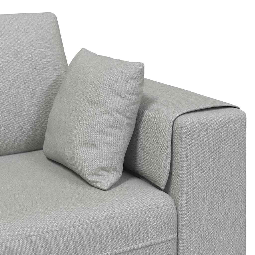 Sofá de Tecido com almofada Cinza Nuvem 208 cm tecido