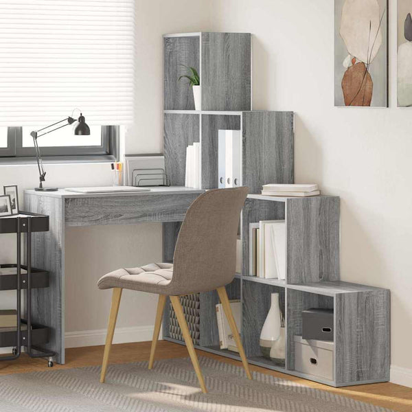 Secretária de canto Sonoma cinzento 101,5 x 149,5 x 149,5 cm