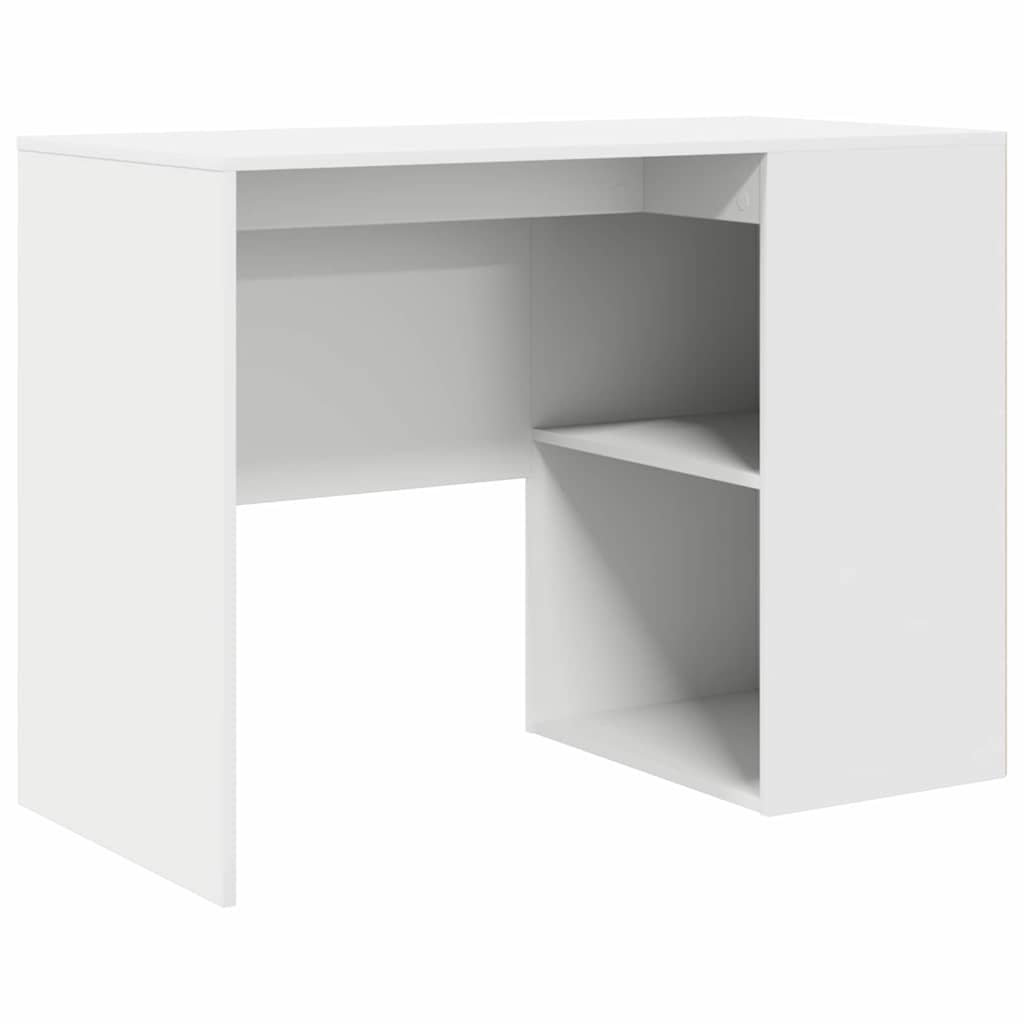 Secretária de canto com gaveta 2 pcs Branco 102 x 50 x 75 cm