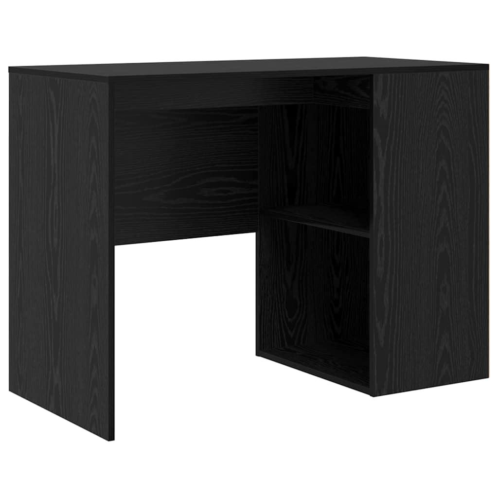 Secretária de canto 2 pcs Carvalho preto 102 x 50 x 75 cm