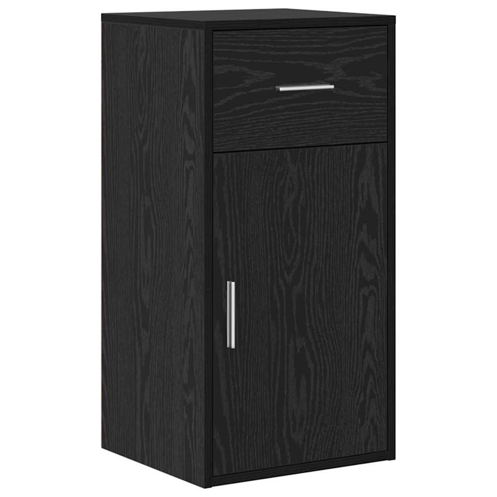 Secretária de canto 2 pcs Carvalho preto 102 x 50 x 75 cm