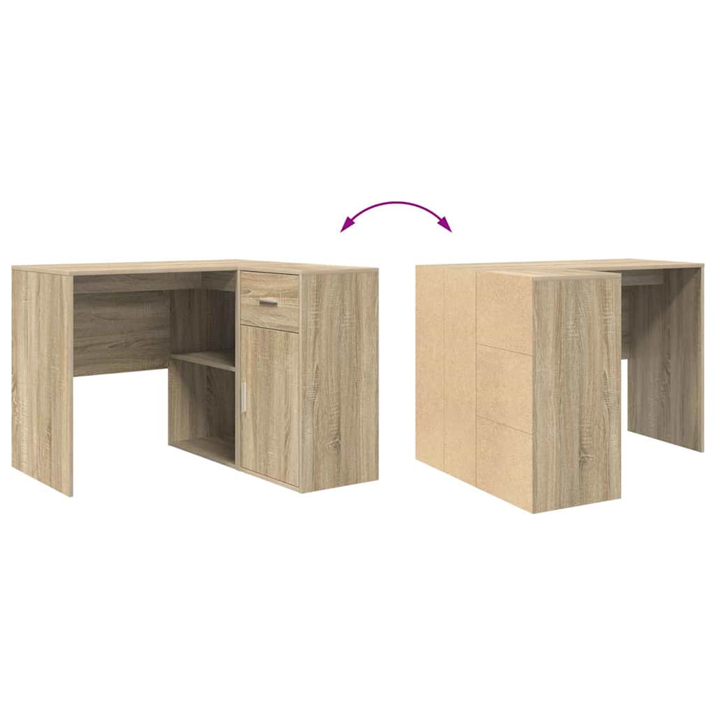 Secretária de canto 2 pcs Carvalho Sonoma 102 x 50 x 75 cm
