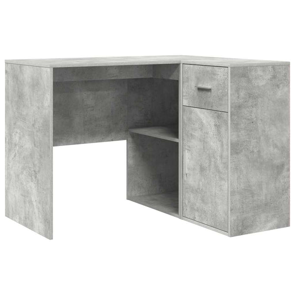 Secretária de canto com gaveta 2 pcs Cinzento 102 x 50 x 75 cm