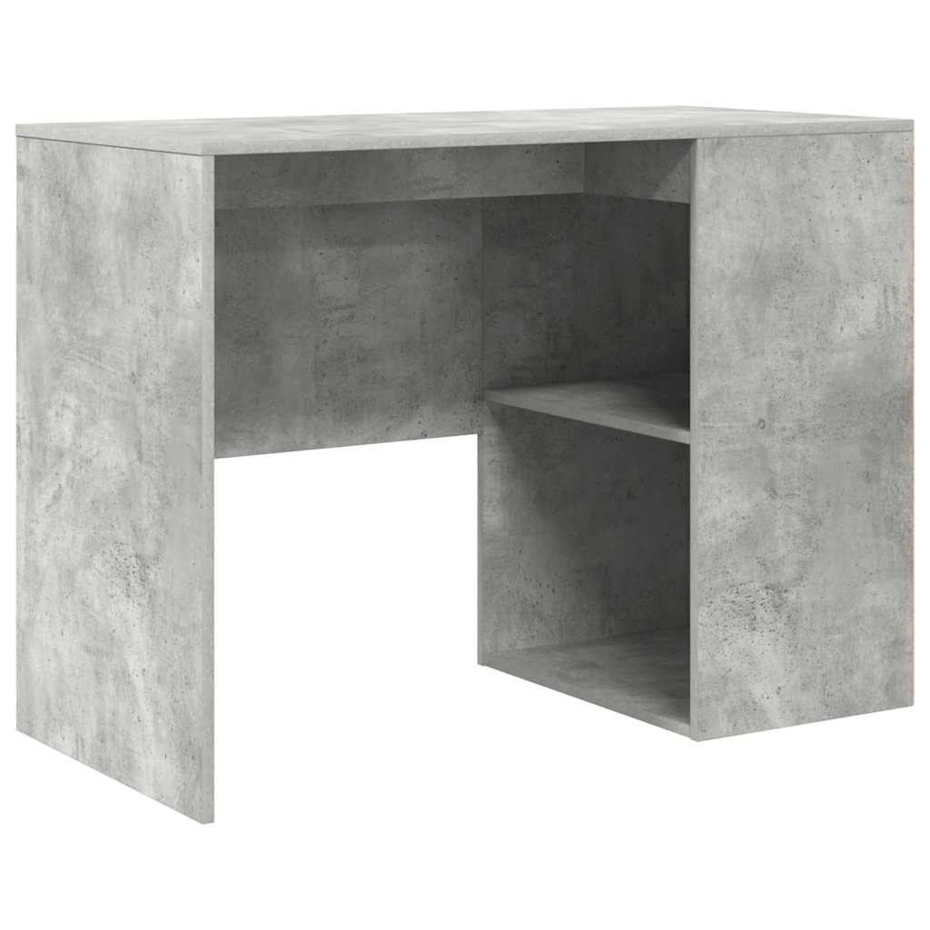 Secretária de canto com gaveta 2 pcs Cinzento 102 x 50 x 75 cm