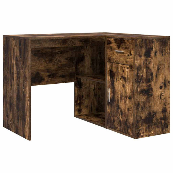 Secretária de canto 2 pcs Carvalho Defumado 102 x 50 x 75 cm