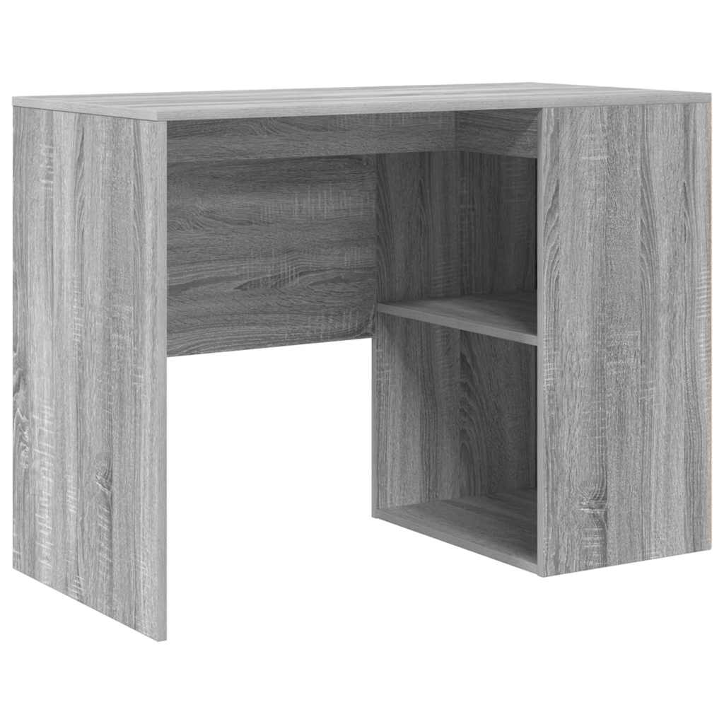 Secretária de canto 2 pcs Sonoma cinzento 102 x 50 x 75 cm