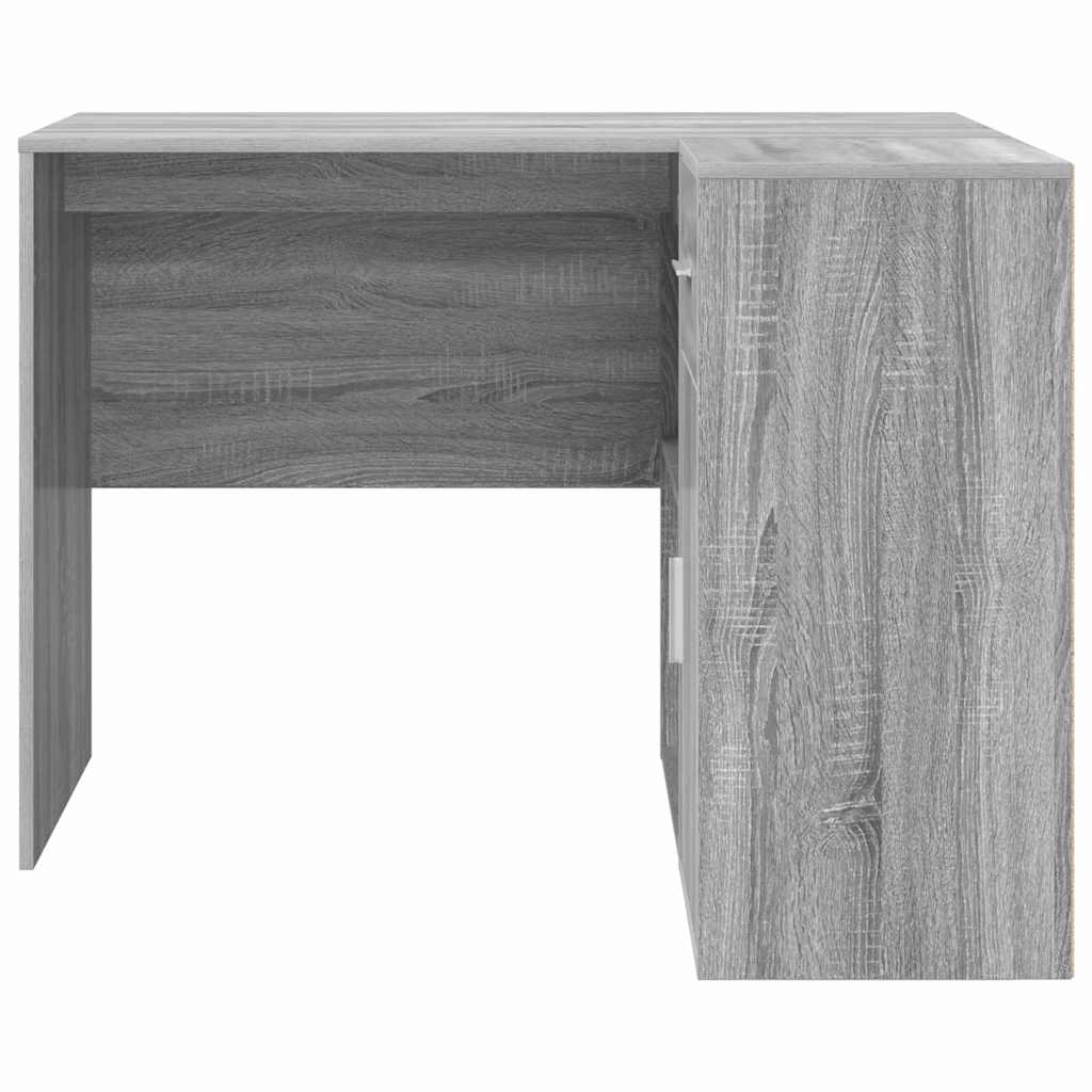 Secretária de canto 2 pcs Sonoma cinzento 102 x 50 x 75 cm