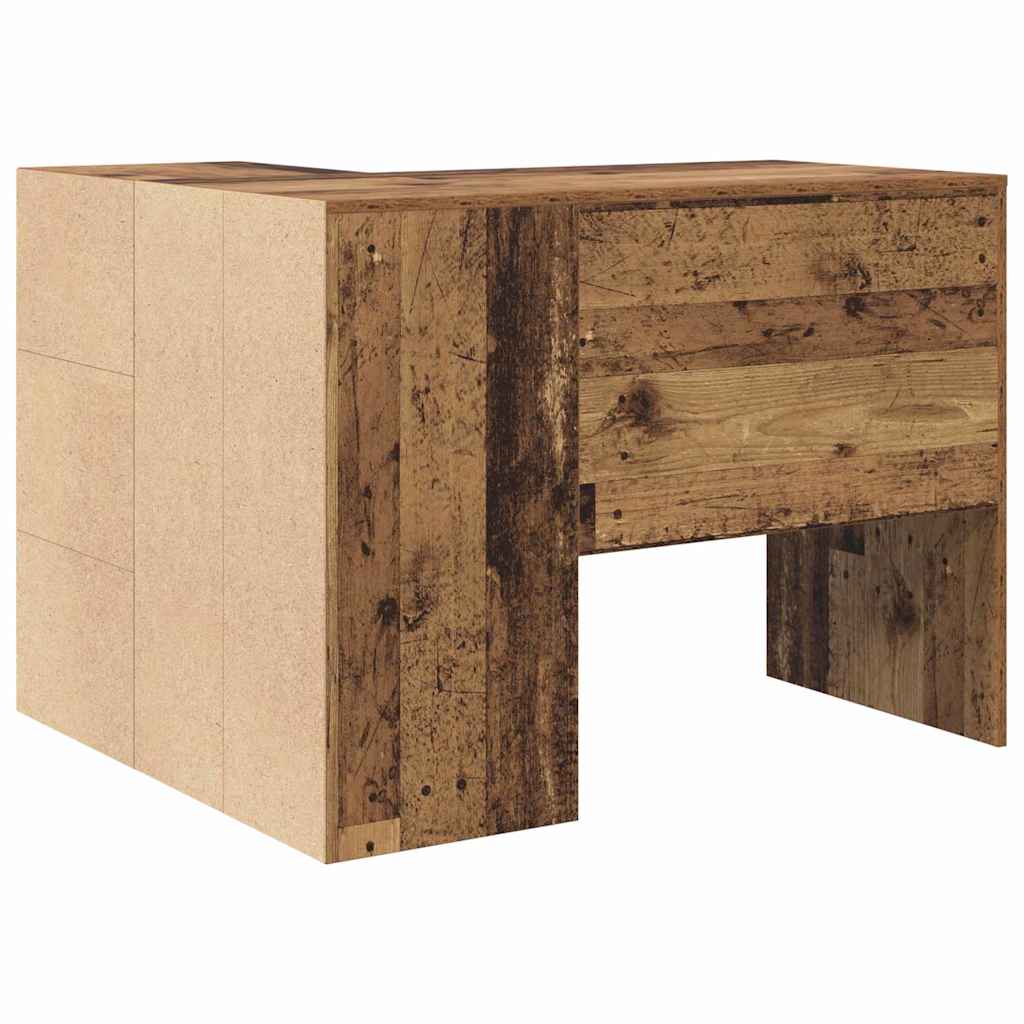 Secretária de canto 2 pcs Madeira antiga 102 x 50 x 75 cm