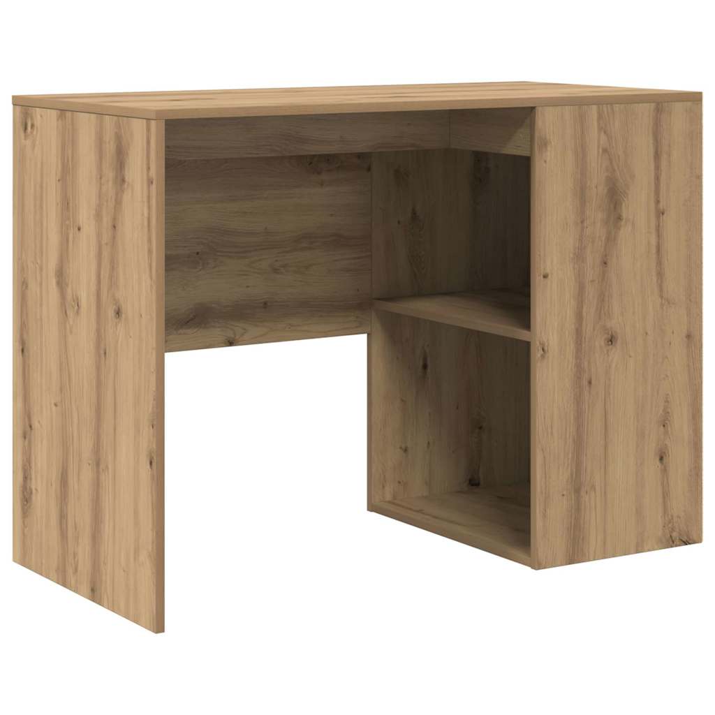 Secretária de canto 2 pcs carvalho artisiano 102 x 50 x 75 cm