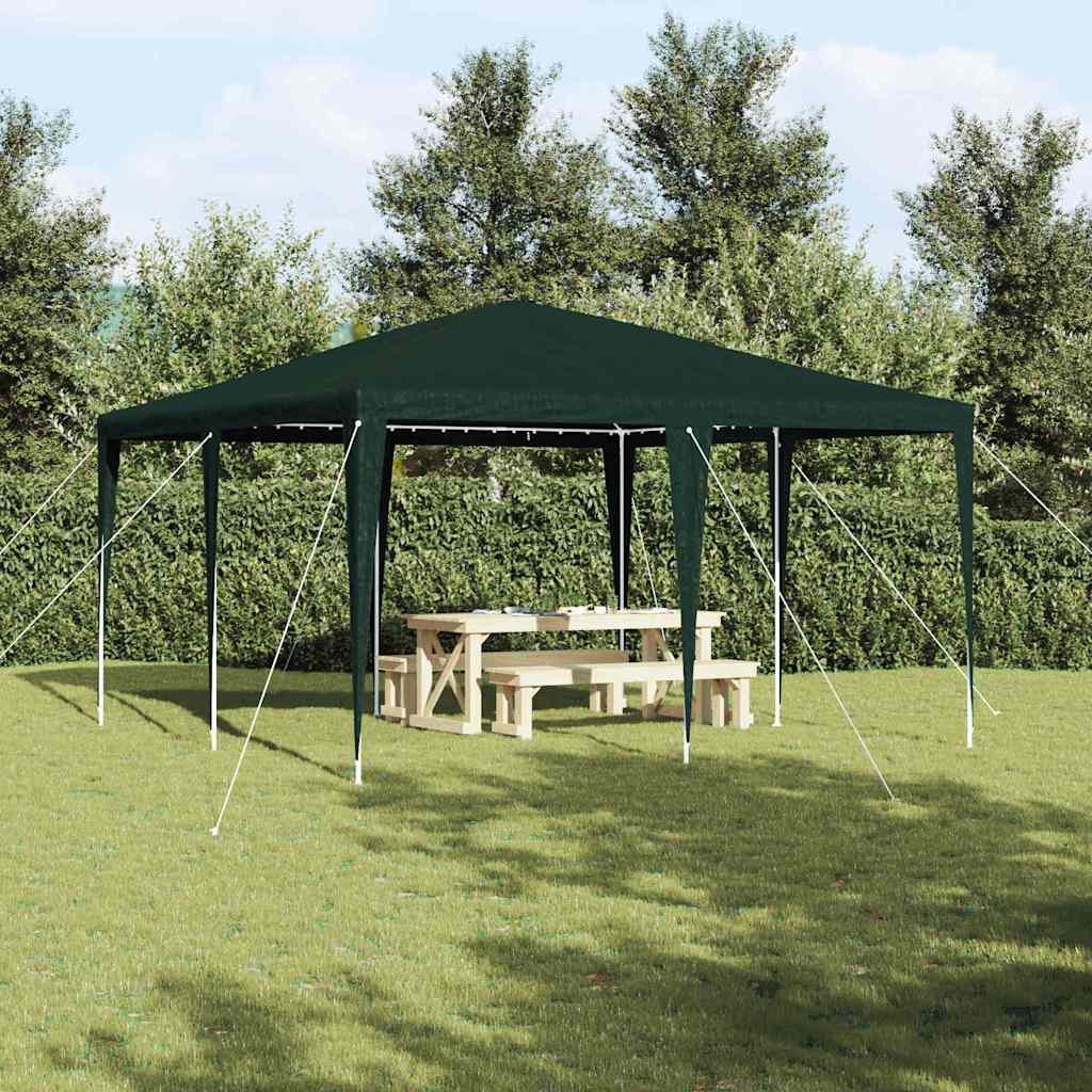 Tenda de Festa Verde, Branco 400 x 400 x 266 cm Poliéster, Aço