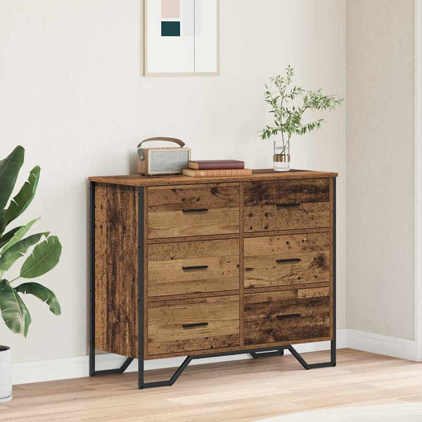 Baú de Gavetas com gaveta Madeira Antiga 91 x 35.5 x 74.5 cm