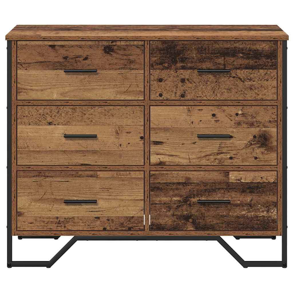 Baú de Gavetas com gaveta Madeira Antiga 91 x 35.5 x 74.5 cm
