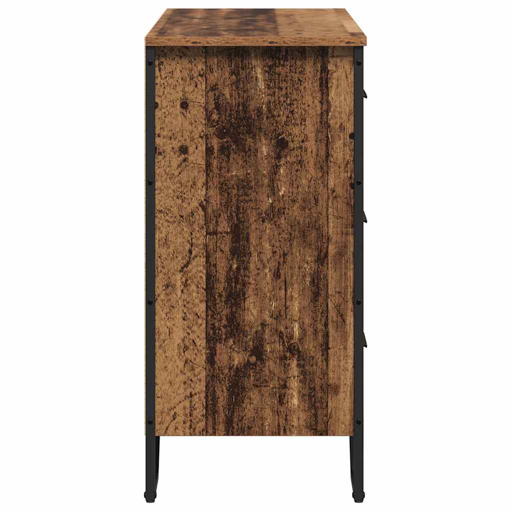 Baú de Gavetas com gaveta Madeira Antiga 91 x 35.5 x 74.5 cm