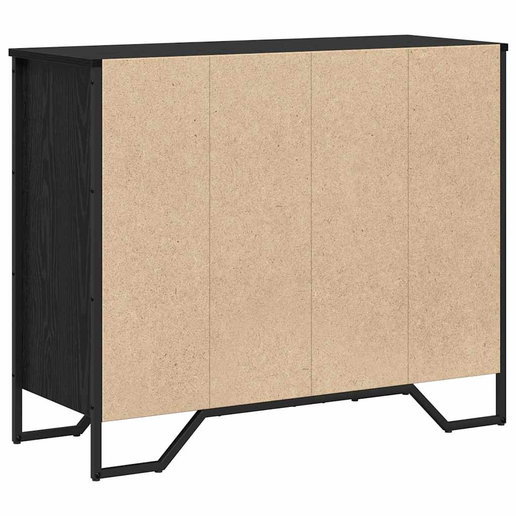 Baú de Gavetas com gaveta Carvalho preto 91 x 35.5 x 74.5 cm