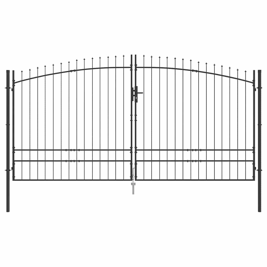 Portão de Jardim com bloqueio Cinzeto 200 x 400 cm Aço
