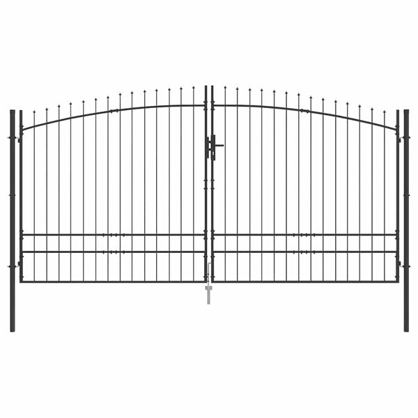 Portão de Jardim com bloqueio Cinzeto 200 x 400 cm Aço