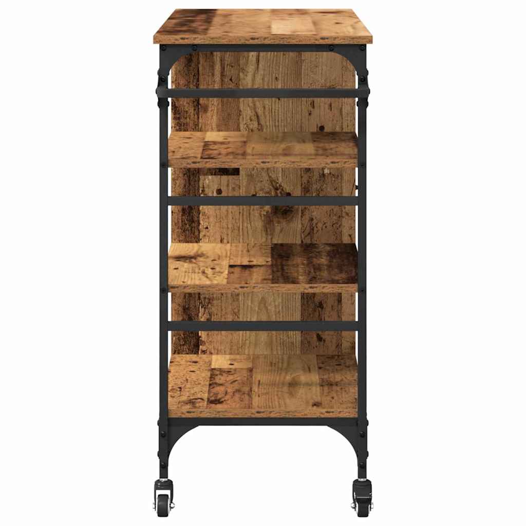 Carrinho de Cozinha Madeira antiga 87,5 x 38,5 x 84,5 cm