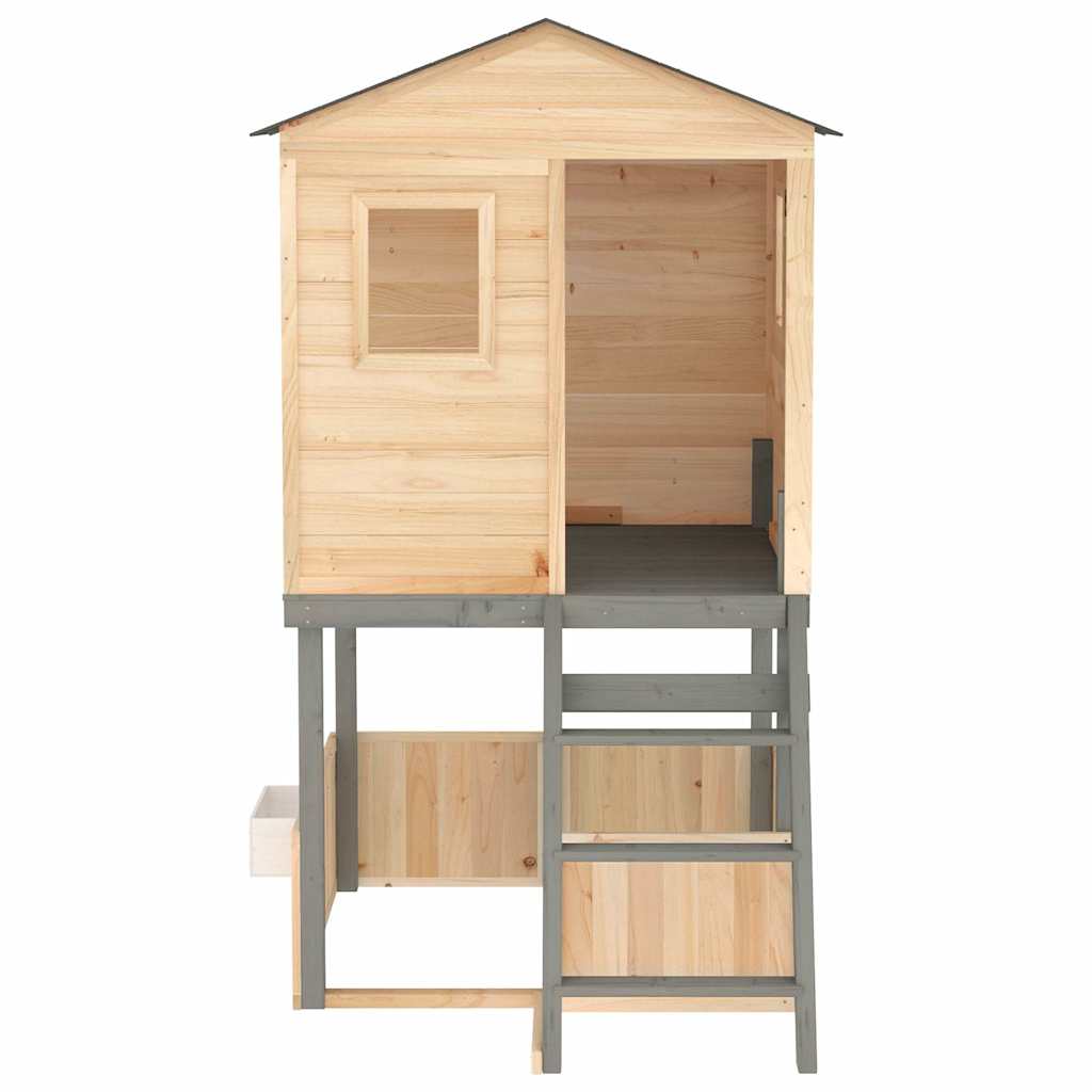 Conjunto de brincar para exterior madeira de abeto maciça
