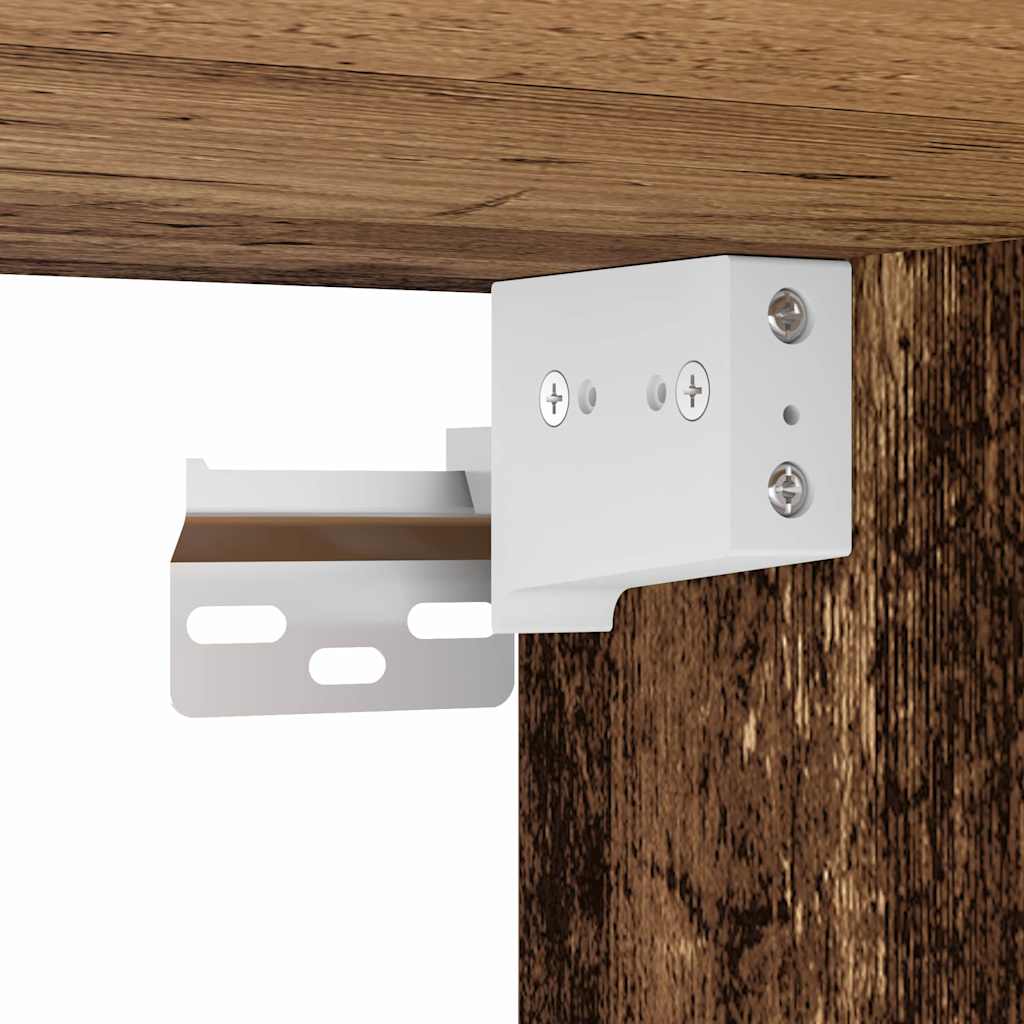Espelho de LED com prateleira Madeira antiga 100 x 12 x 45 cm
