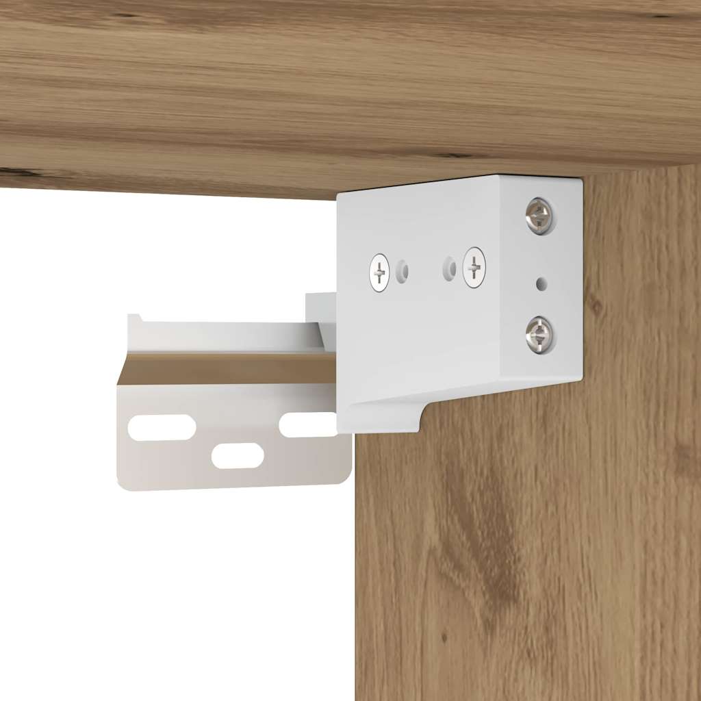 Espelho de LED com porta carvalho artisiano 100 x 12 x 45 cm