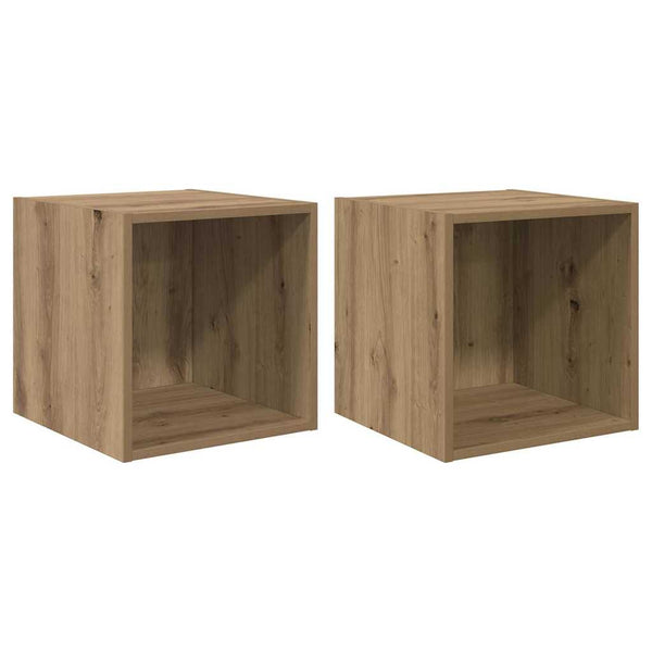 Armário de Parede 2 pcs carvalho artisiano 37 x 37 x 37 cm