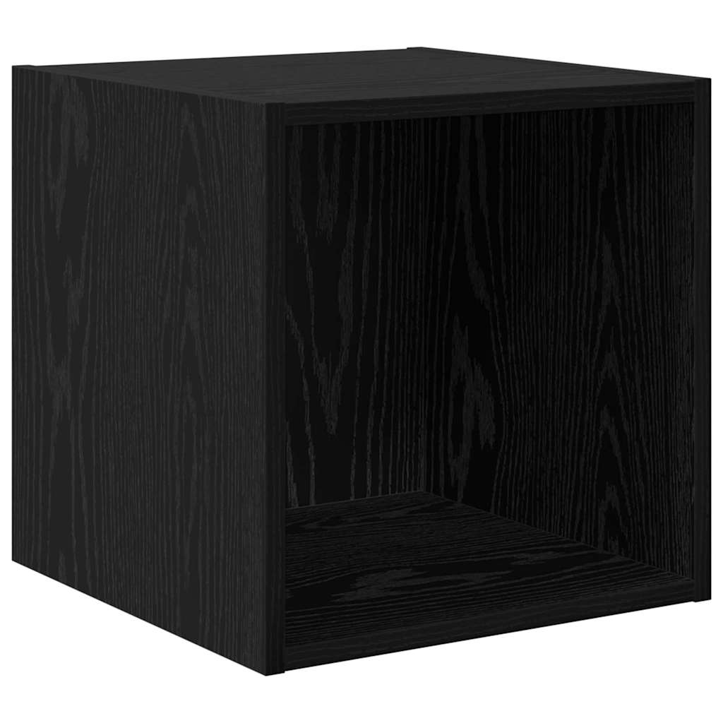 Armário de Parede 2 pcs Carvalho Preto 37 x 37 x 37 cm