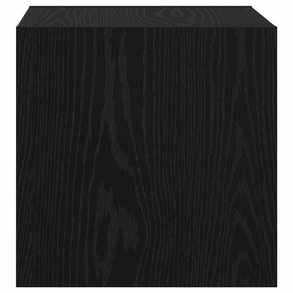 Armário de Parede 2 pcs Carvalho Preto 37 x 37 x 37 cm