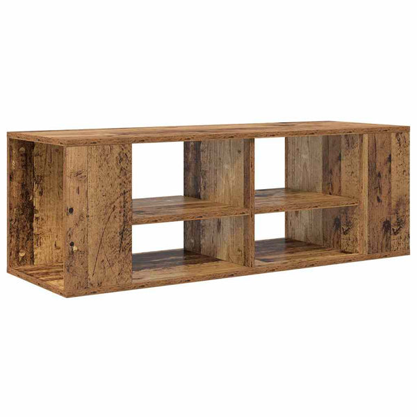 Armário de TV Montado na Parede Madeira antiga 102 x 35 x 35 cm