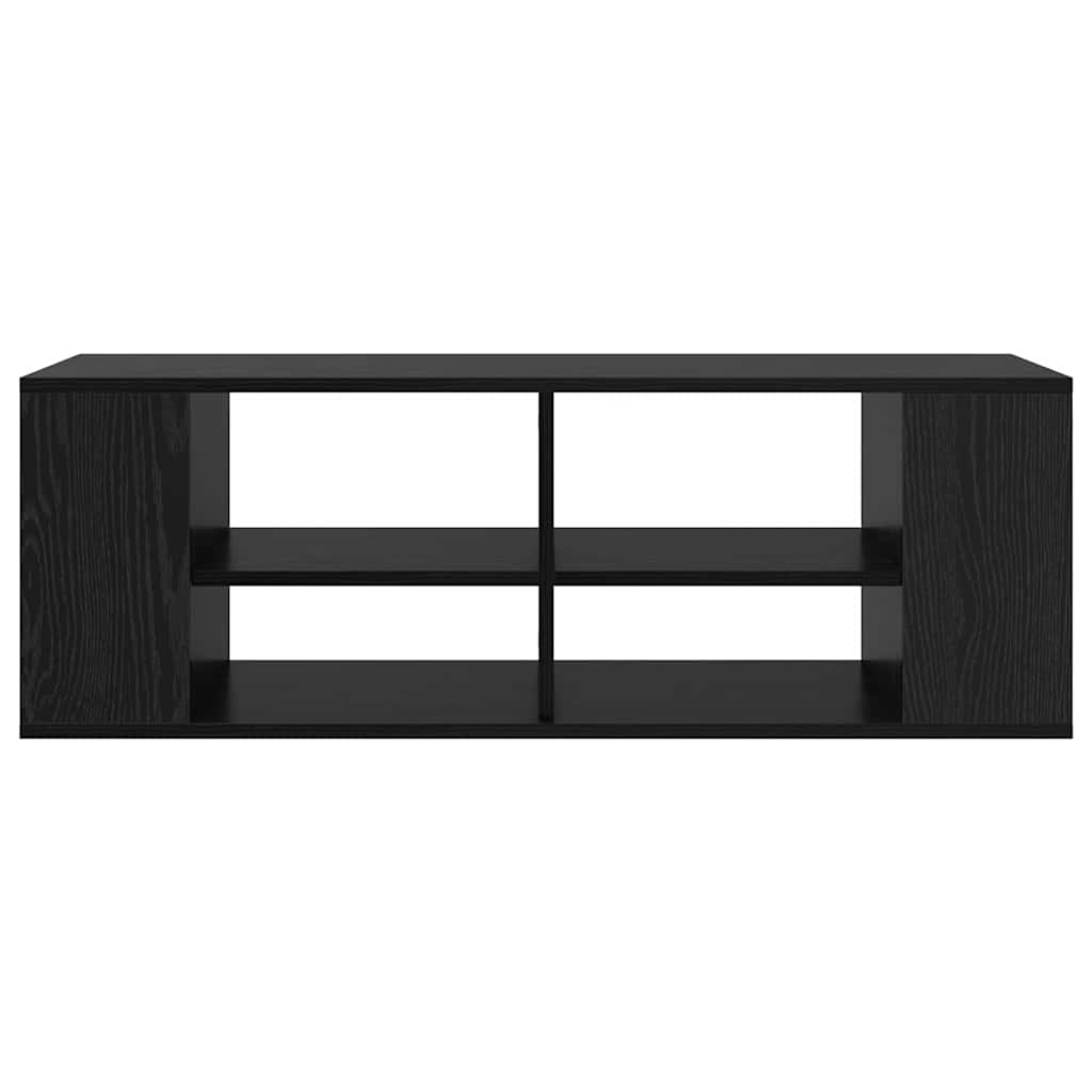Armário de TV Montado na Parede Carvalho preto 102 x 35 x 35 cm