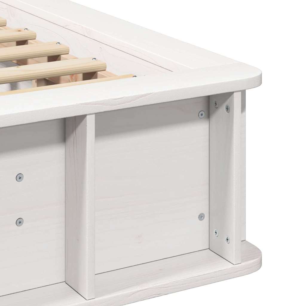 Estrutura da Cama Branco 90 x 200 cm Madeira composta