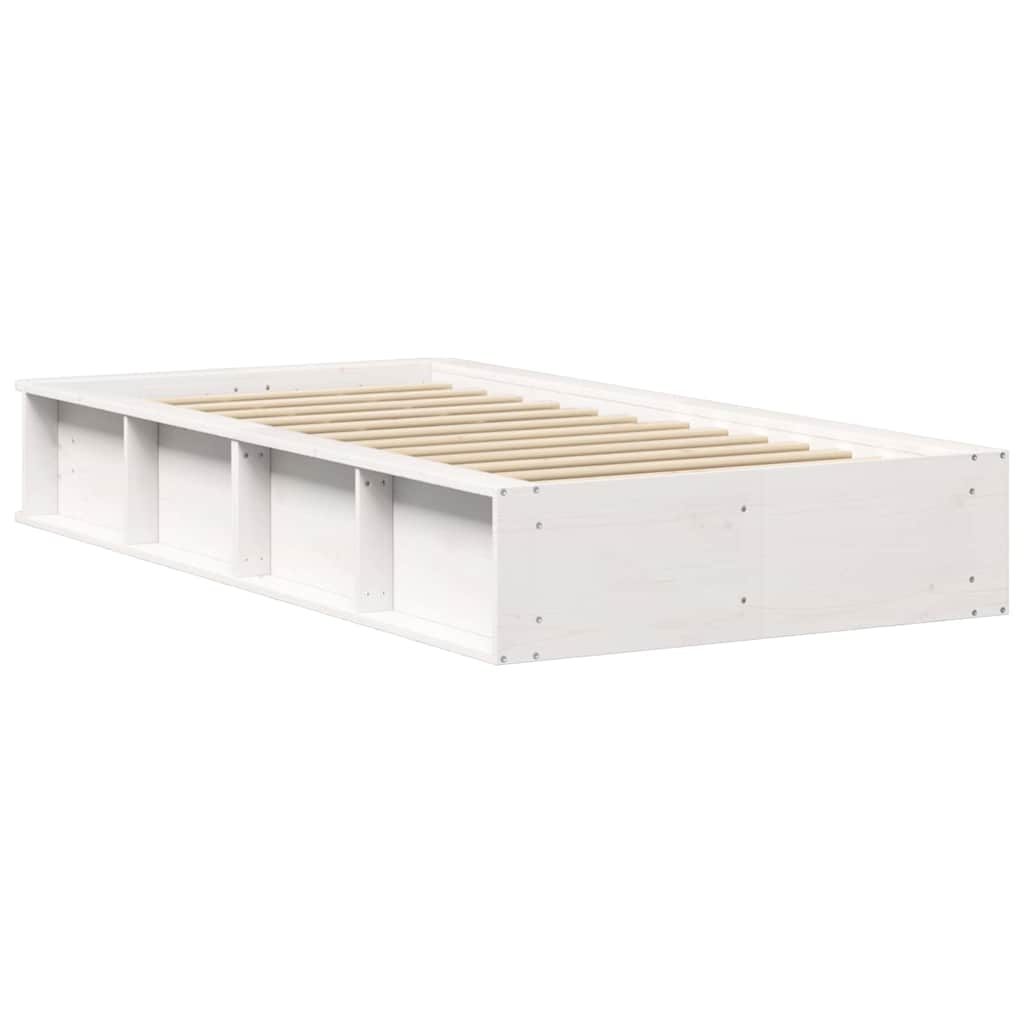 Estrutura da Cama Branco 90 x 200 cm Madeira composta